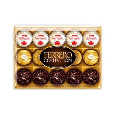 Ferrero Collection Rocher Raffaello Rondnoir Chocolate Gift Box 15 Pac ...