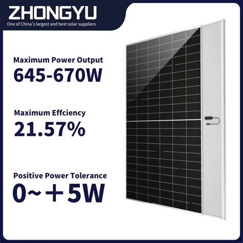 Photovoltaic 660W 700 Watt 700W Solar Panel 670W 650 Watt Solar Panels