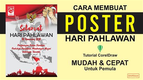 Cara Membuat Poster Hari Pahlawan Untuk Pemula Coreldraw Tutorial