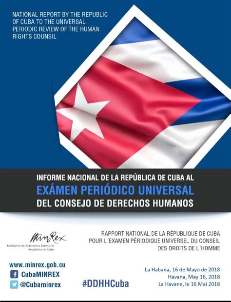 Informe Nacional De Cuba Al Examen Periódico Universal Del Consejo De