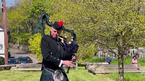 The Piper Outside Crediton Parish Church Video By Alan Quick Img