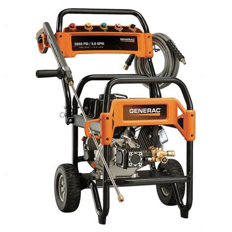 Generac Industrial Duty 3300 Psi And Greater Gas Cart Pressure Washer Cold Water Type 36