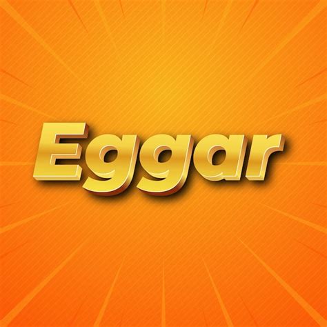 Premium Photo Eggar Text Effect Gold  Attractive Background Card