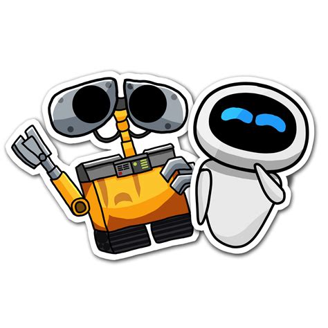 WALL E EVE Sticker Pack Series 1 Water Resistant Etsy