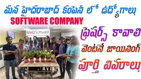 Freshers IT Job Openings In Hyderabad Software Job Updates In Telugu