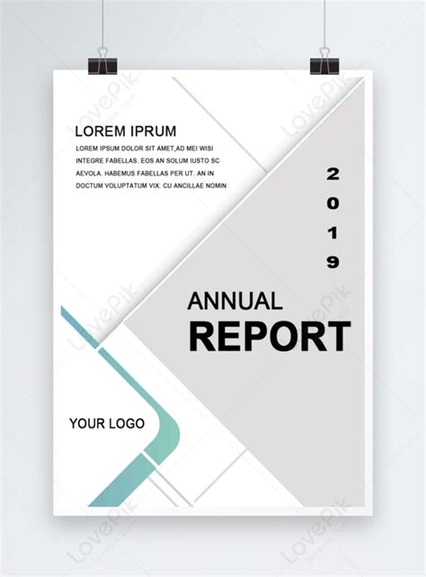 Template Sampul Laporan Tahunan 2019 Untuk Diunduh Gratis Lovepik