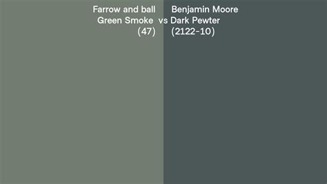 Farrow And Ball Green Smoke 47 Vs Benjamin Moore Dark Pewter 2122 10