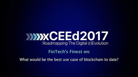 XCEEd Conference 2017 Best Use Of Blockchain YouTube