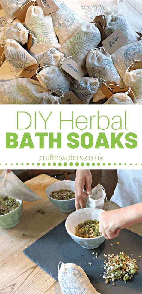 How To Make Wonderful Herbal Bath Soaks At Home • Craft Invaders