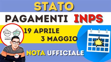 Stato Pagamenti Inps Dal Aprile Al Maggio La Nota Bonus Rdc Cig