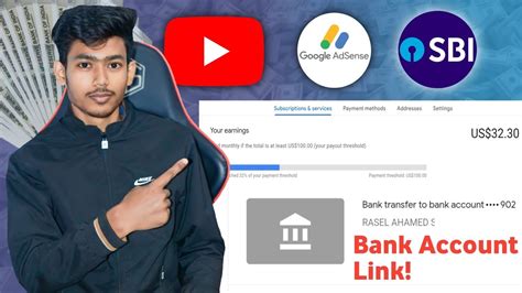 How To Link Bank Account YouTube Adsense Mein Bank Account Kaise Add