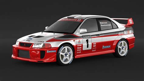 Mitsubishi Lancer Evolution 5 Rally Car 3D model | CGTrader