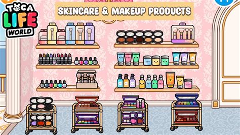 All Skincare And Makeup Products 💄🧴in Toca Life World Toca Boca 🌏