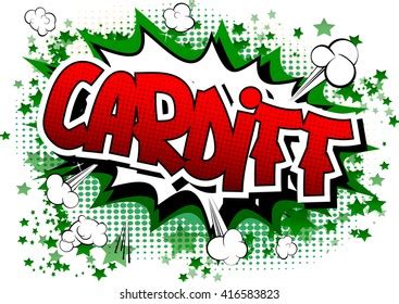 Cardiff Comic Book Style Word Stock Vector Royalty Free