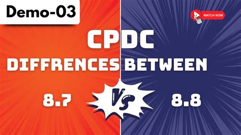 CPDC Demo 03 Diffrences Between 8 7 8 8 CPDC Tutorial For Beginners