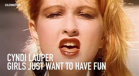 Cyndi Lauper Girls Just Want To Have Fun Golden 80s Music