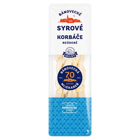 Milsy Syrové korbáče neúdené 80g BILLA e shop