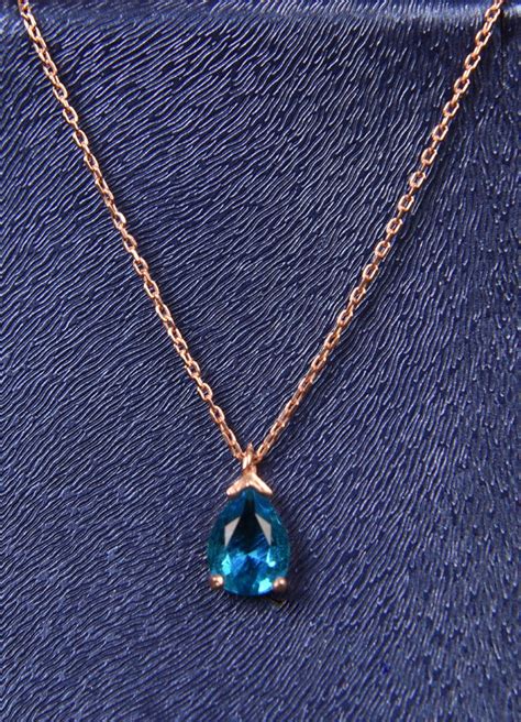 December Birthstone Necklace Sterling Silver Birthday - Etsy