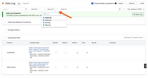 Daily Log Modernized Daily Log Experience Procore