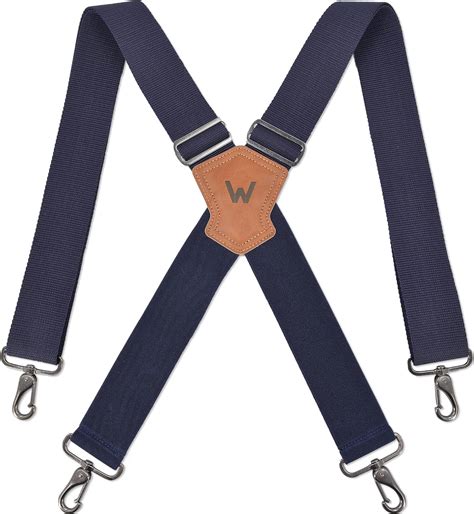 Welkinland Navy Suspenders For Men Work Suspenders 2 Inch Wide