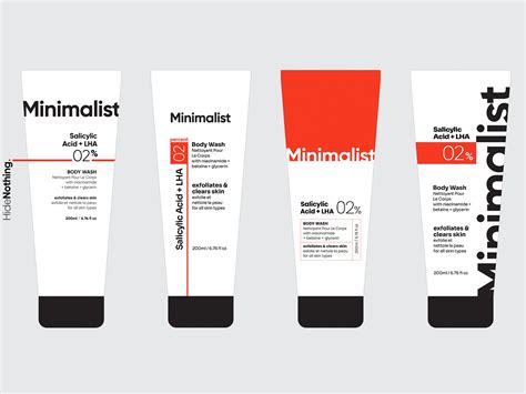 minimalist skin beauty products packaging design exploration