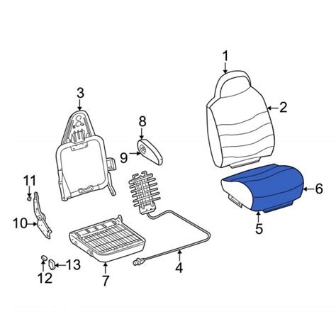 Ford OE YC3Z78632A23BA Front Left Seat Cushion Pad