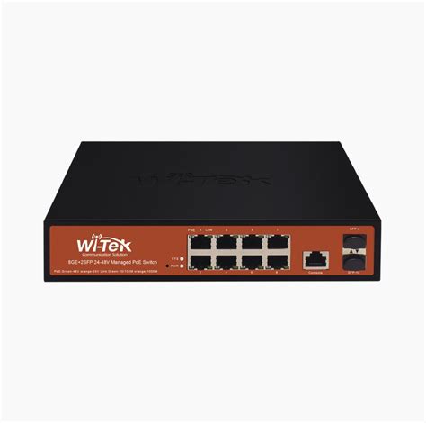 Wi Tek WI PMS310GF Alien 8GE 2SFP Ports 24V 48V Mixed L2 Managed PoE