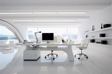 Premium AI Image | Modern and minimalist office white