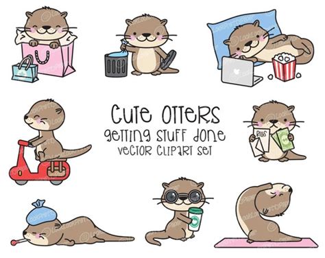 Cute Otter Clipart