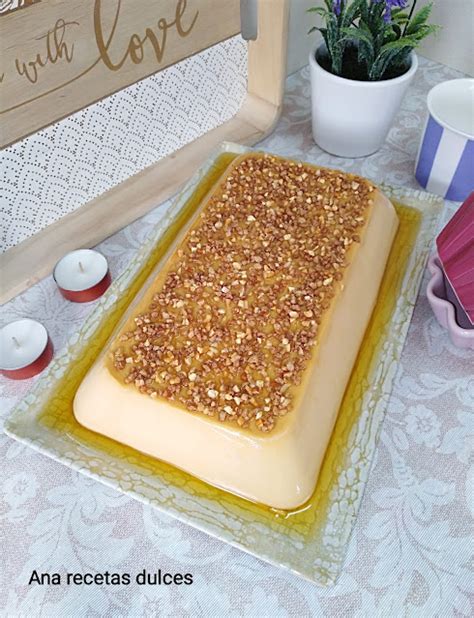 Flan de turrón sin horno Ana Recetas Dulces