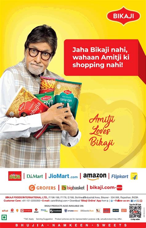 Bikaji Amitabh Bachan Ji Loves Bikaji Ad Advert Gallery