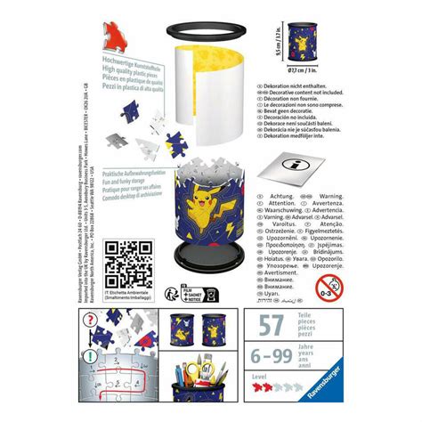 Ravensburger 3D Puzzle Utensilo Pokémon dreidimensionales Puzzle 54