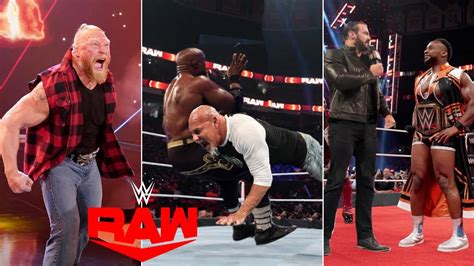 WWE Monday Night Raw 4th October 2021 Highlights Brock Lesnar Draft