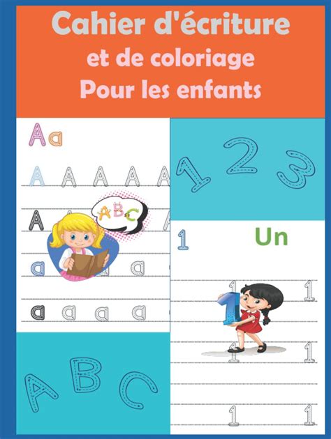 Buy cahier d écriture et de coloriage pour les enfants Apprenons à