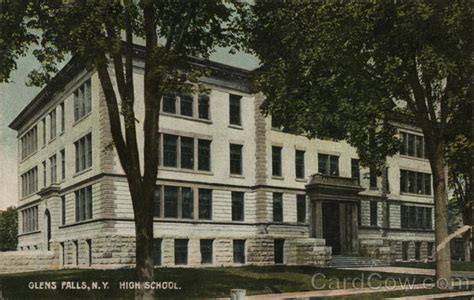 High School Glens Falls, NY Postcard