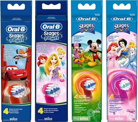 Braun Oral B Stages Power Aufsteckbürsten Für Kinder Cars Neu 4er Pack