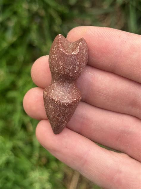 Pair Owl Effigy Ear Spools Indian Artifact Arrowheads Ebay