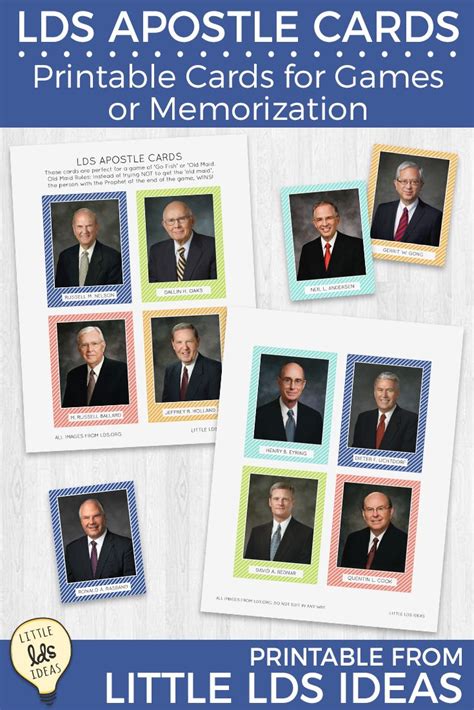 Lds Apostle Cards Fun Ways To Use Them Lds Apostles General