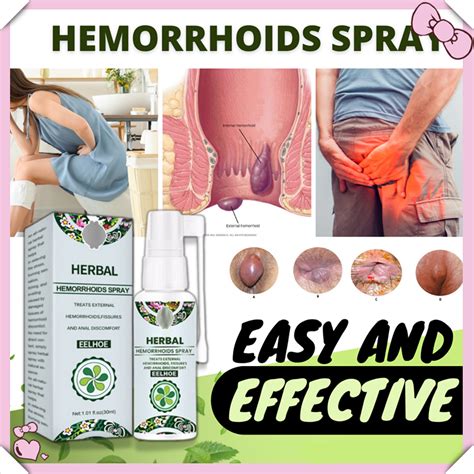 Ready Stocks Ml Pcs Original Herbal Hemorrhoids Spray Natural