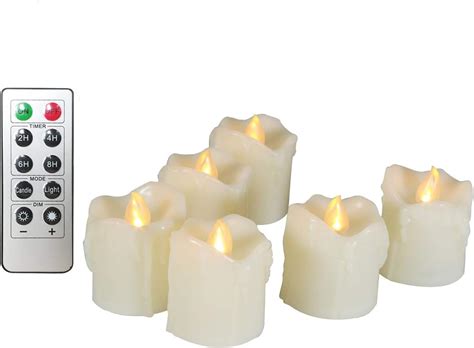 Erosway Led Candles Realistic Flickering Flameless Tea Light 200 Hours Of Nonstop Working With