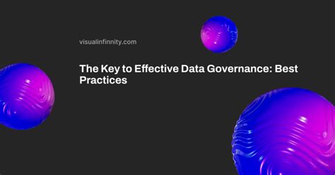 Data Governance Best Practices Visual Infinnity