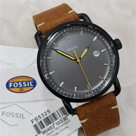 Jual Jam Tangan Merek Fossil Fs The Commuter Kulit Original Bm