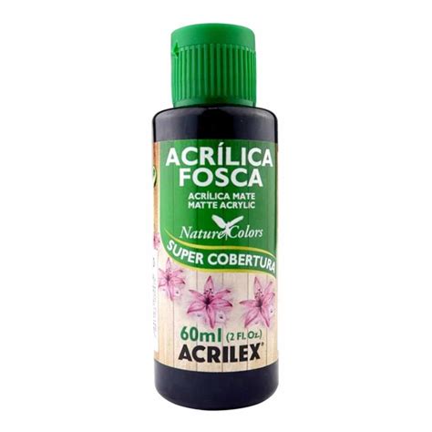 Tinta Acrílica Fosca PRETO 520 60ml Nature Colors ACRILEX