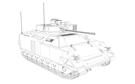 m3a3 bradley apc 3d model