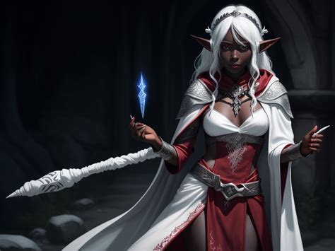 Picture Converter Solo Female Drow Elf Adventurer Black Skin