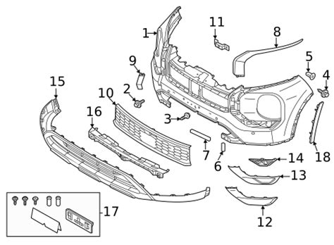 Bumper Components Front For Mitsubishi Outlander Mitsubishi