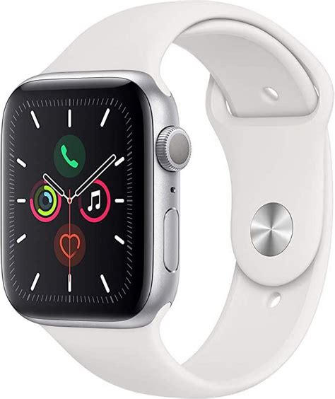Restored Apple Watch Series 3 38mm GPS - Silver - White Sport Band