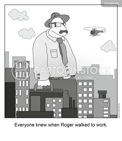 Walking To Work Cartoons and Comics - funny pictures from CartoonStock