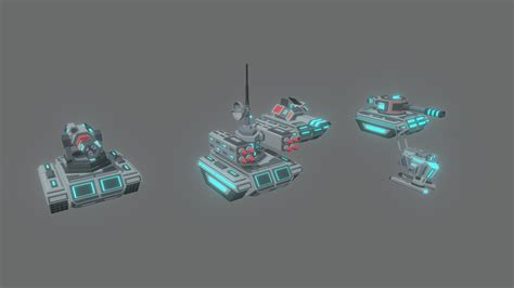 Low Poly Cyber Tank Download Free 3d Model By Blaze71643 67c248a