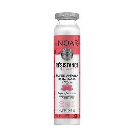 Inoar Super Ampola Resistance Flor De Lótus 45ml Perfumaria Carol